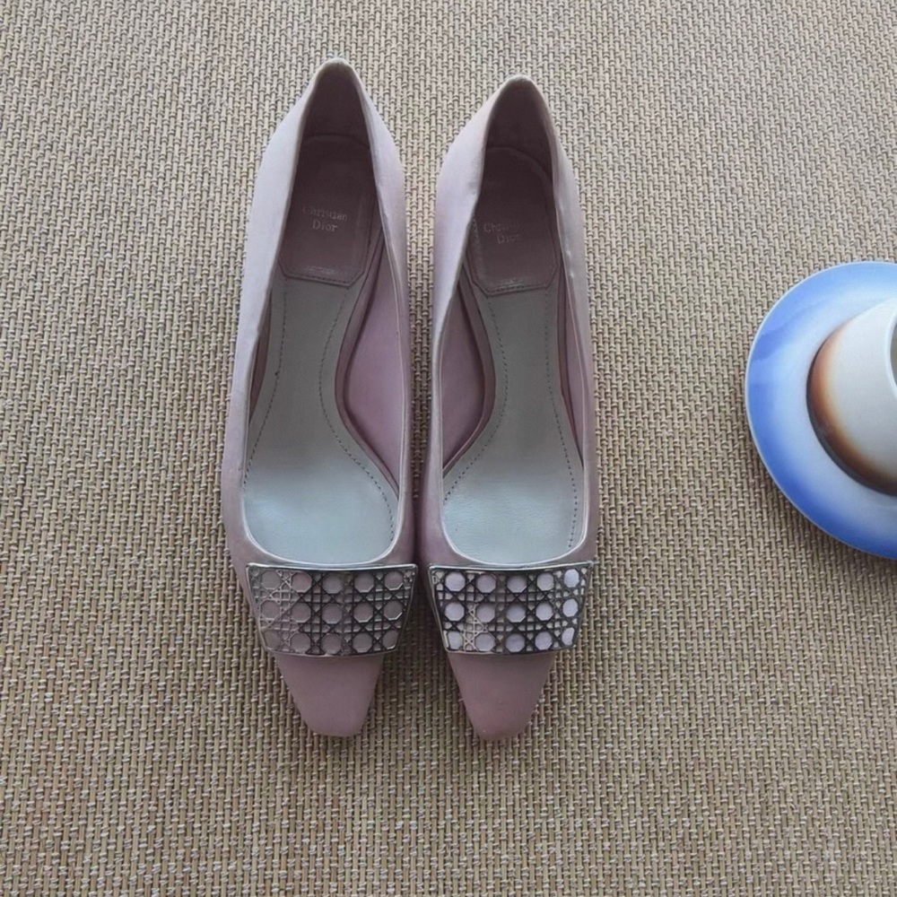Dior Elegant Pink Heeled Boots